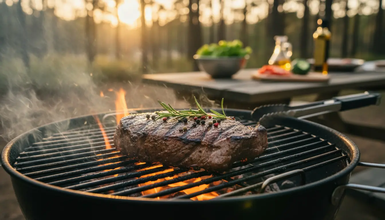 Ree biefstuk op de BBQ