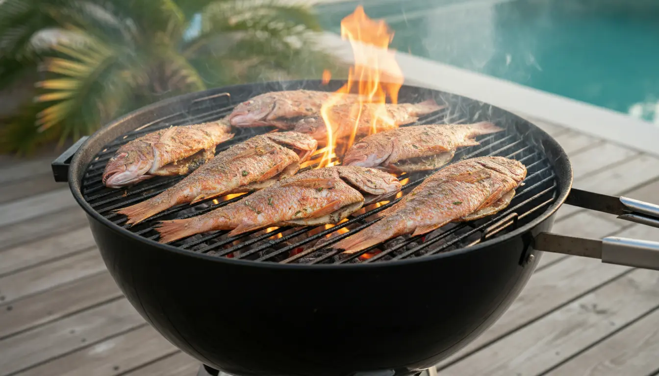 Rode mul op de BBQ