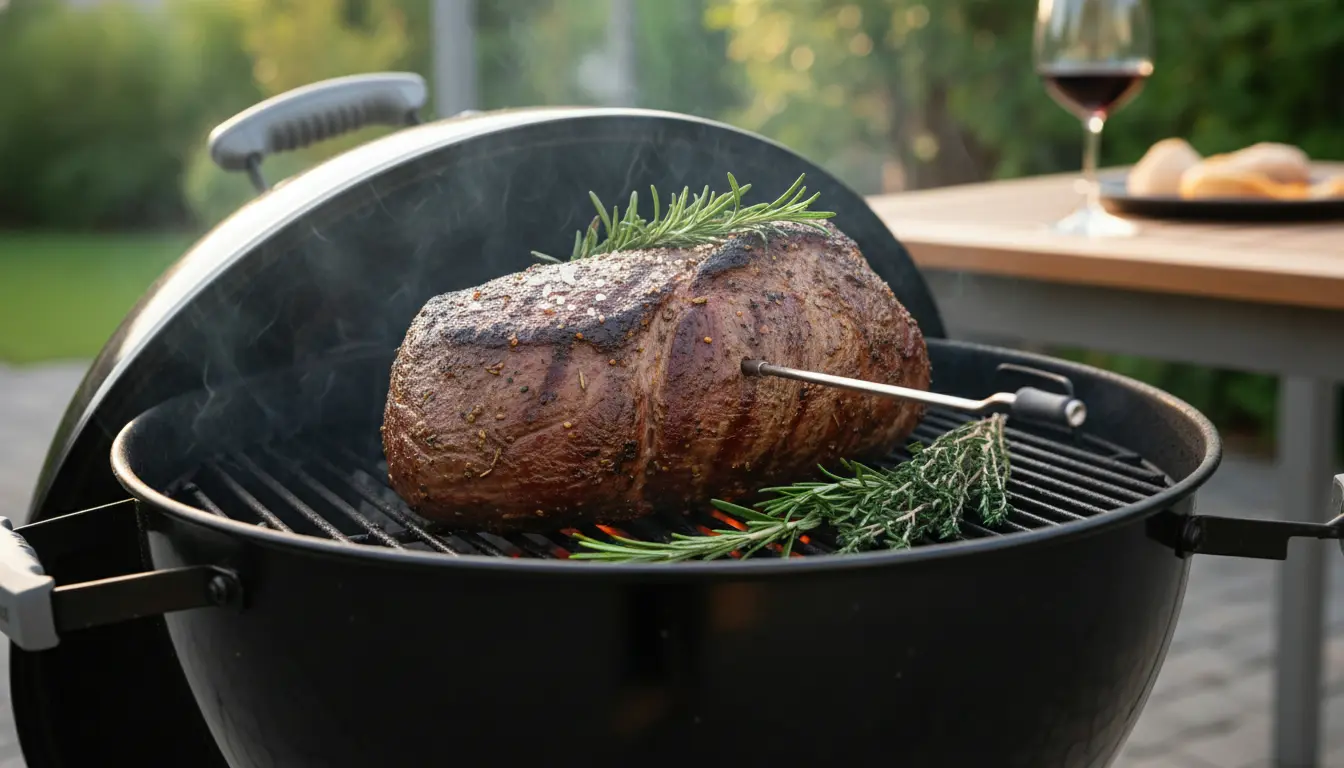 Rosbief op de weber BBQ