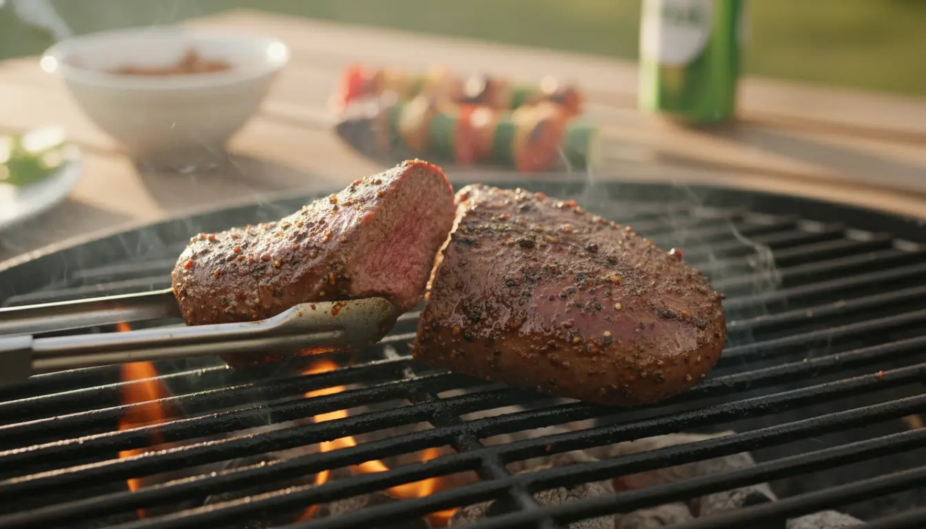 Rundertong op de BBQ
