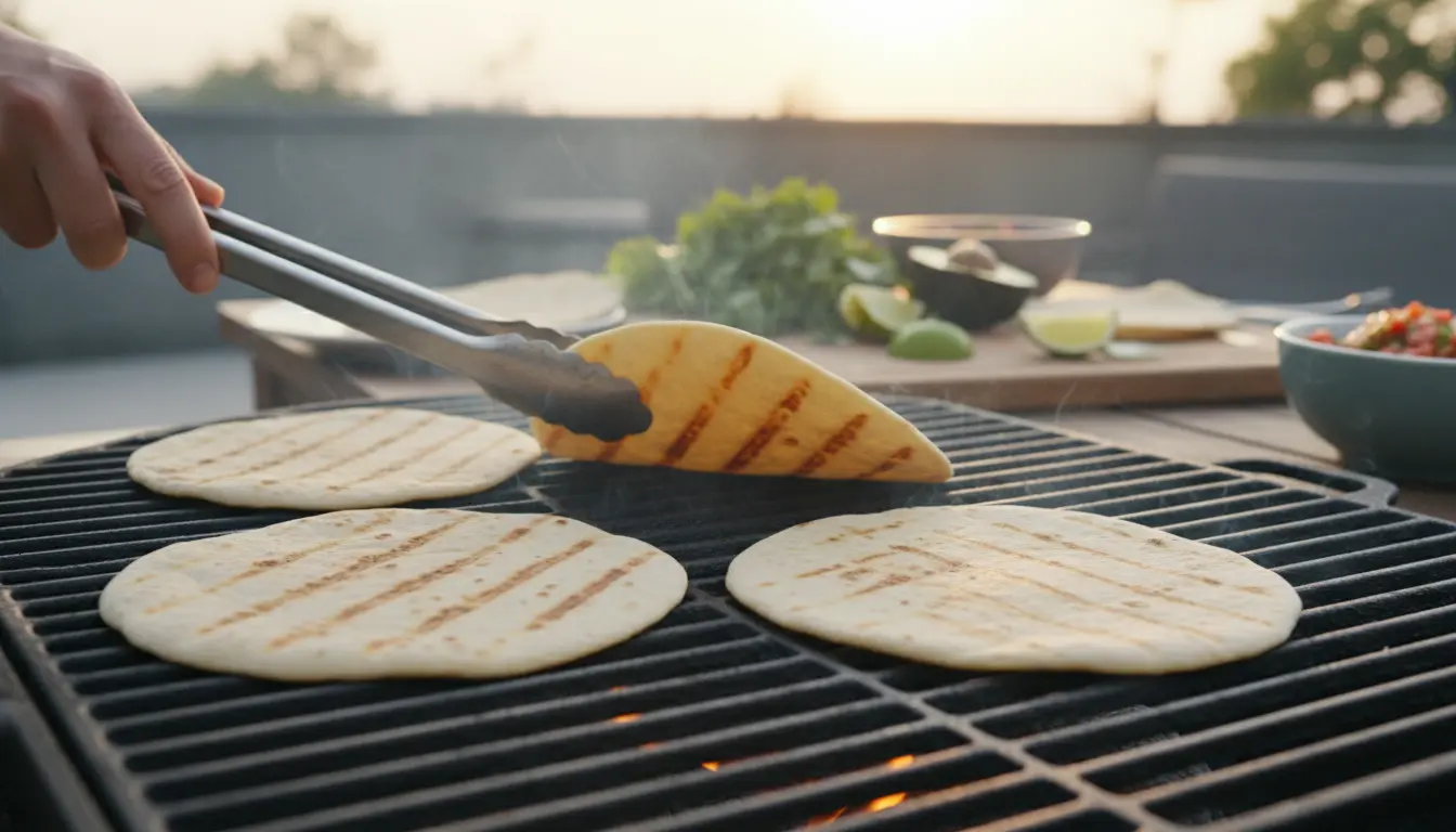 Tortilla op de BBQ