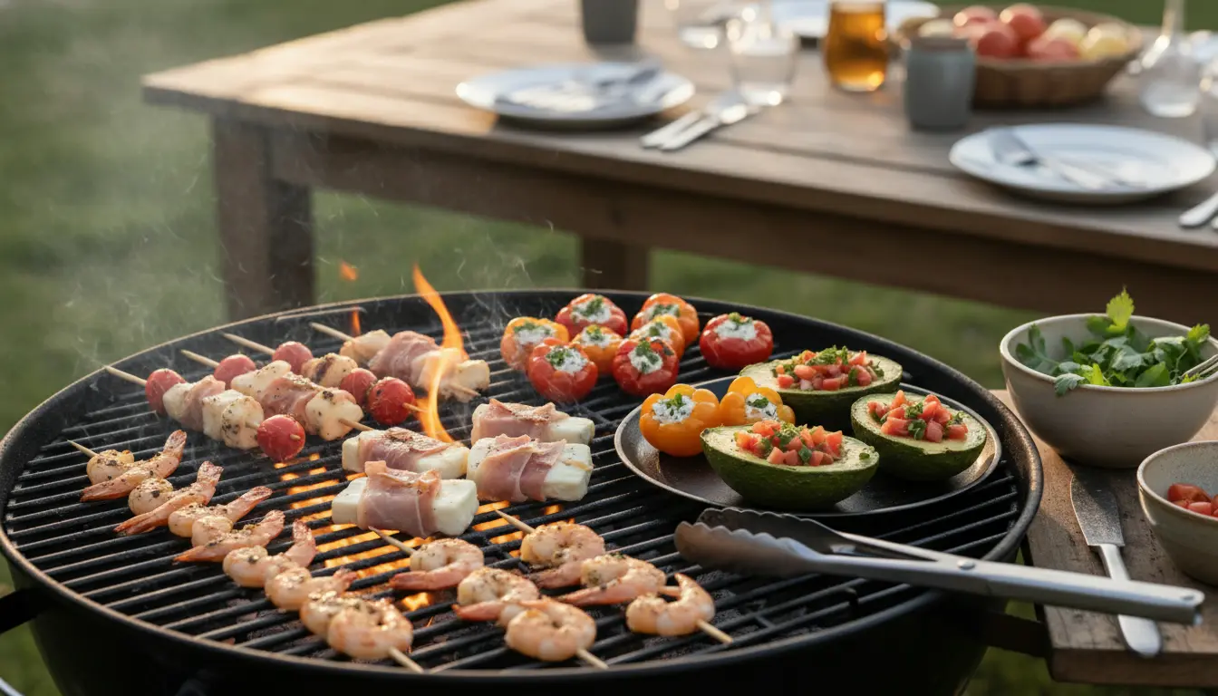 Voorgerecht op de BBQ