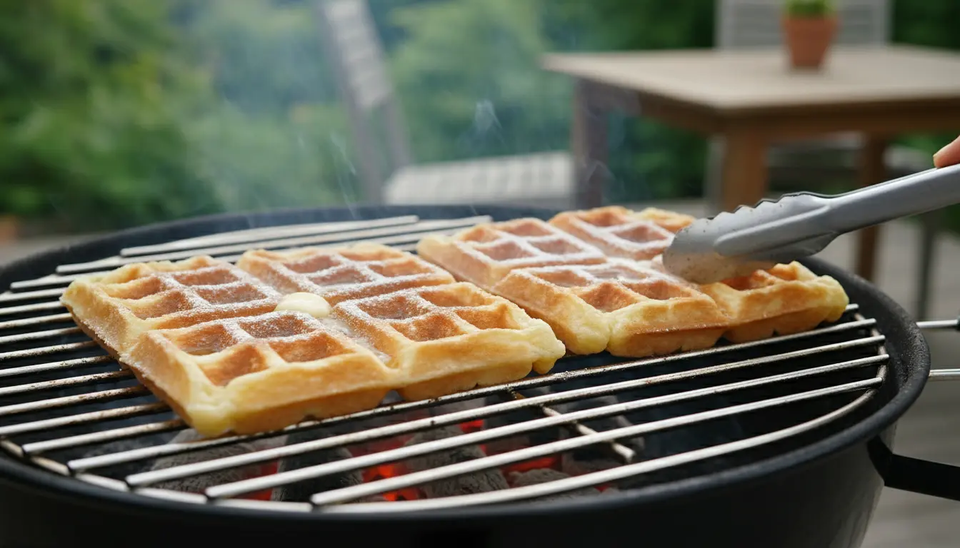 Wafels op de BBQ