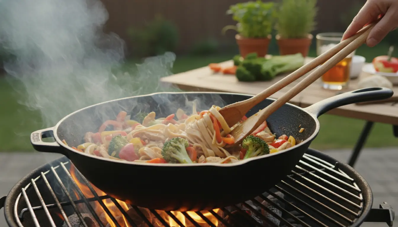 Wokken op de BBQ