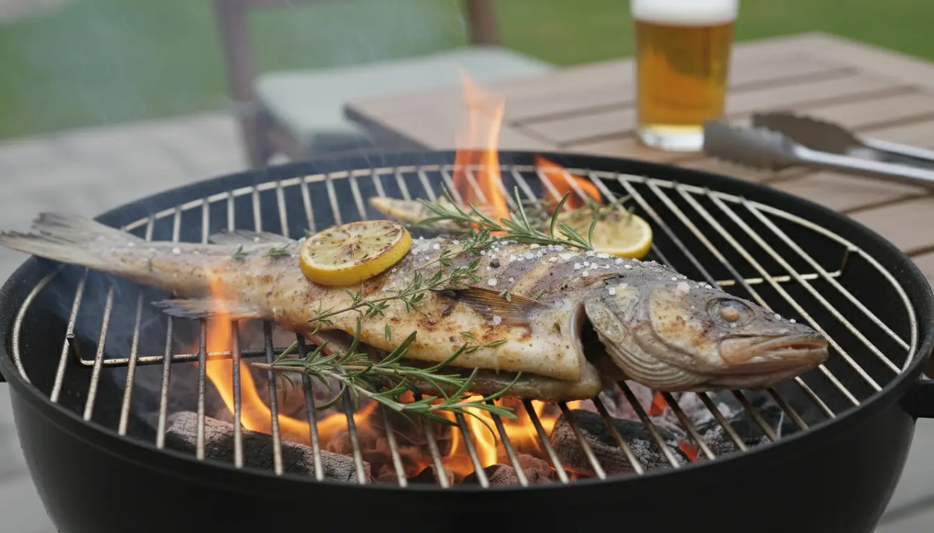 Zeewolf op de BBQ
