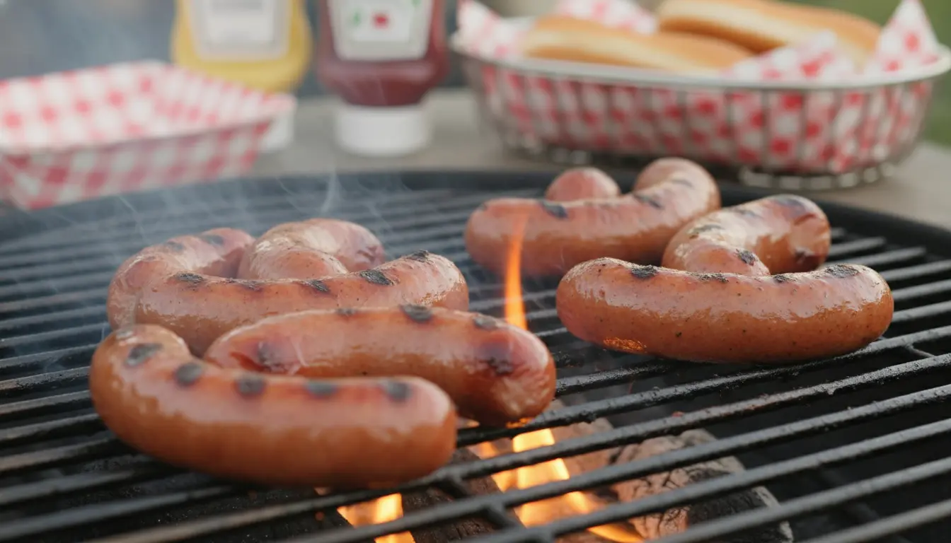 Hotdog op de BBQ