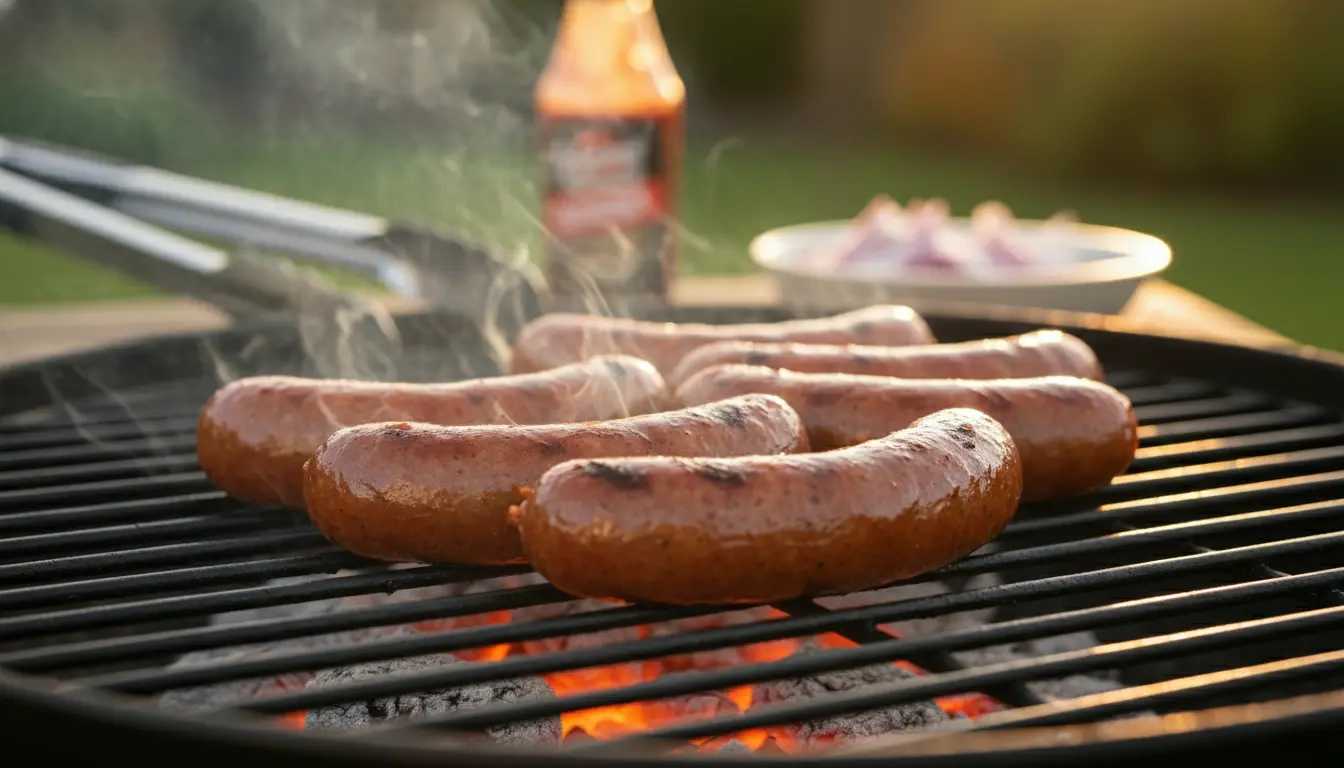 Knakworst op de BBQ
