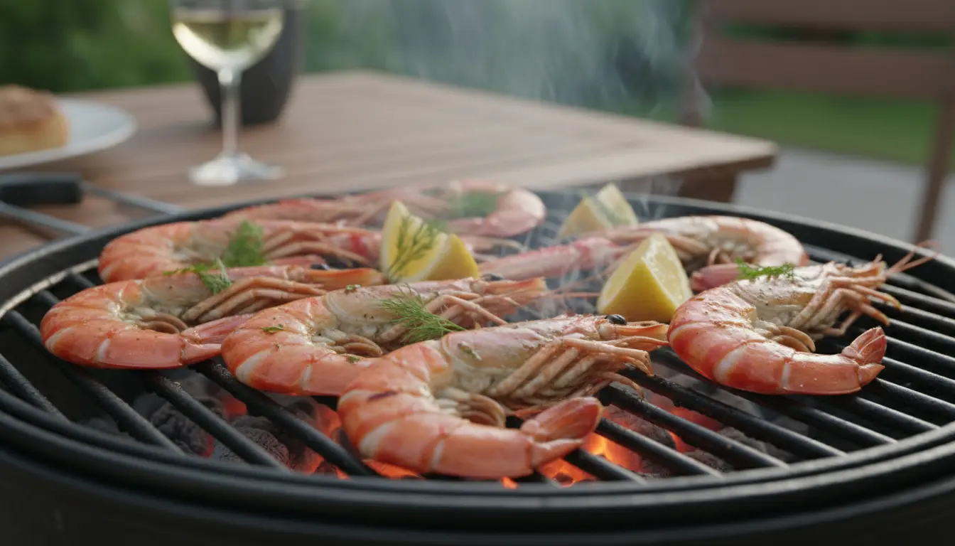Langoustine op de BBQ