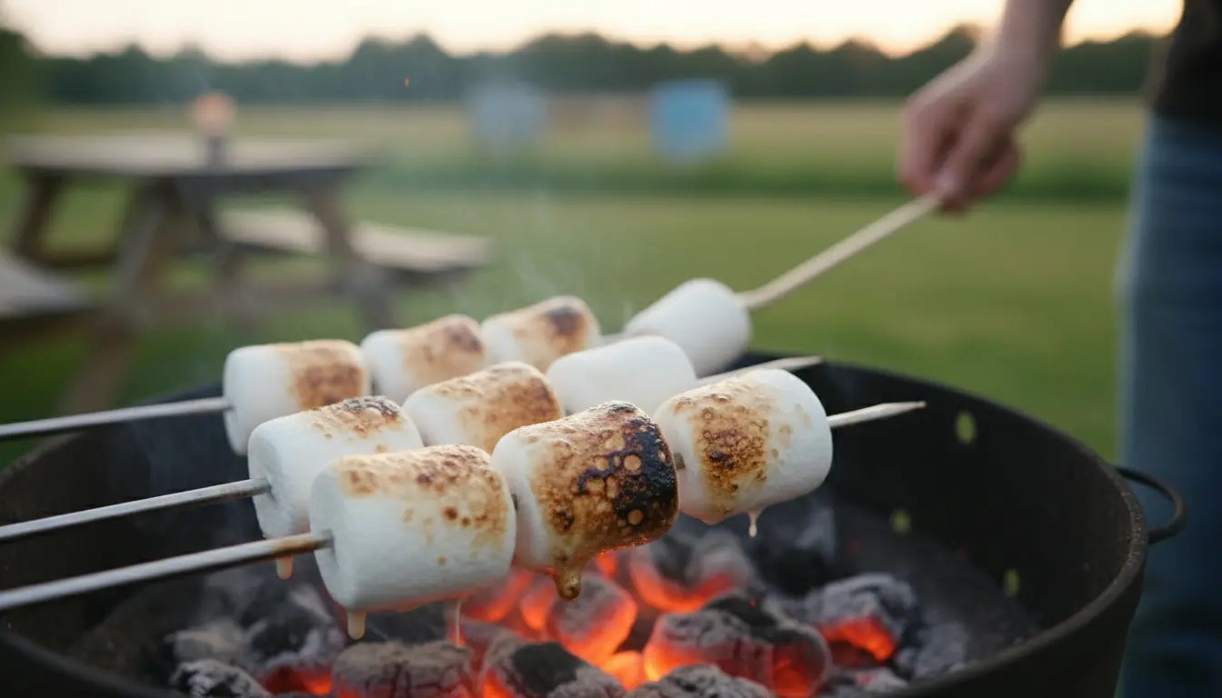 Marshmallow op de BBQ