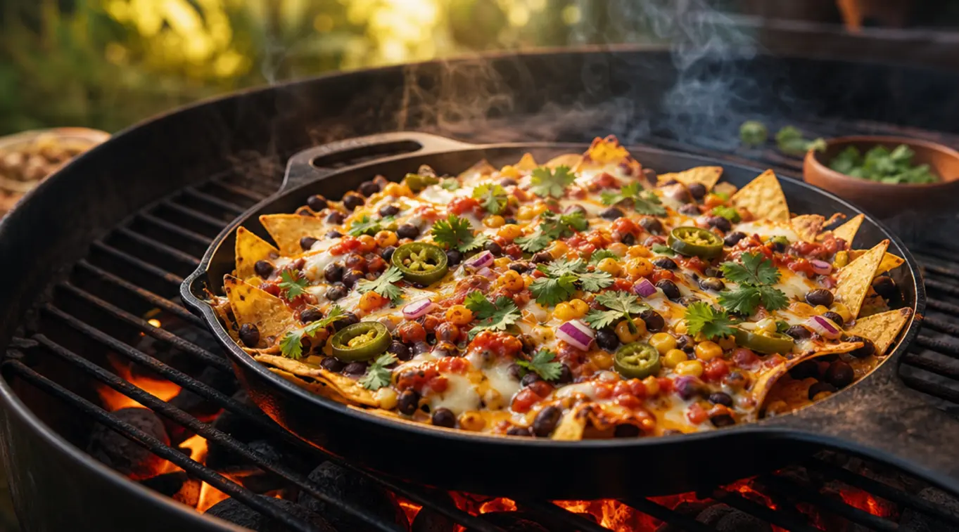 Nachos op de BBQ