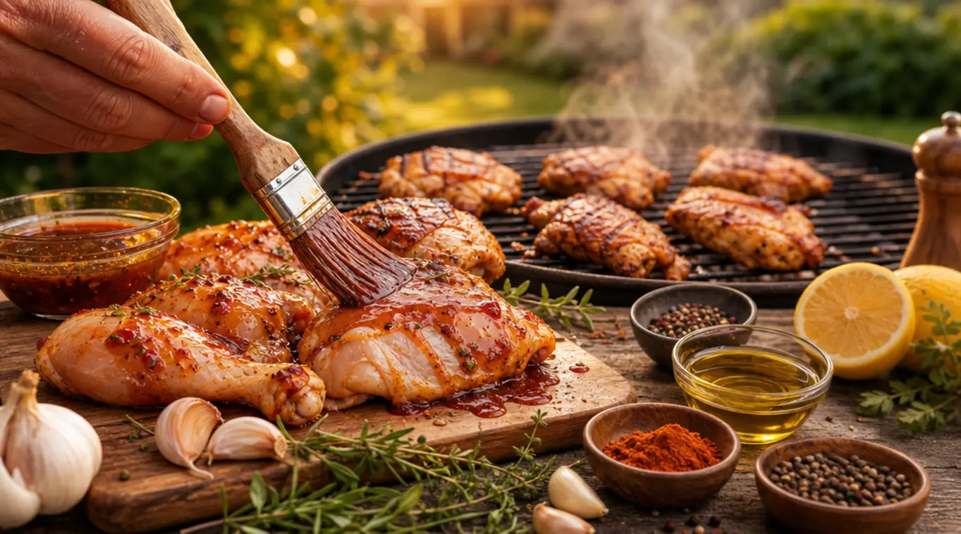 Marinade voor kip op de BBQ