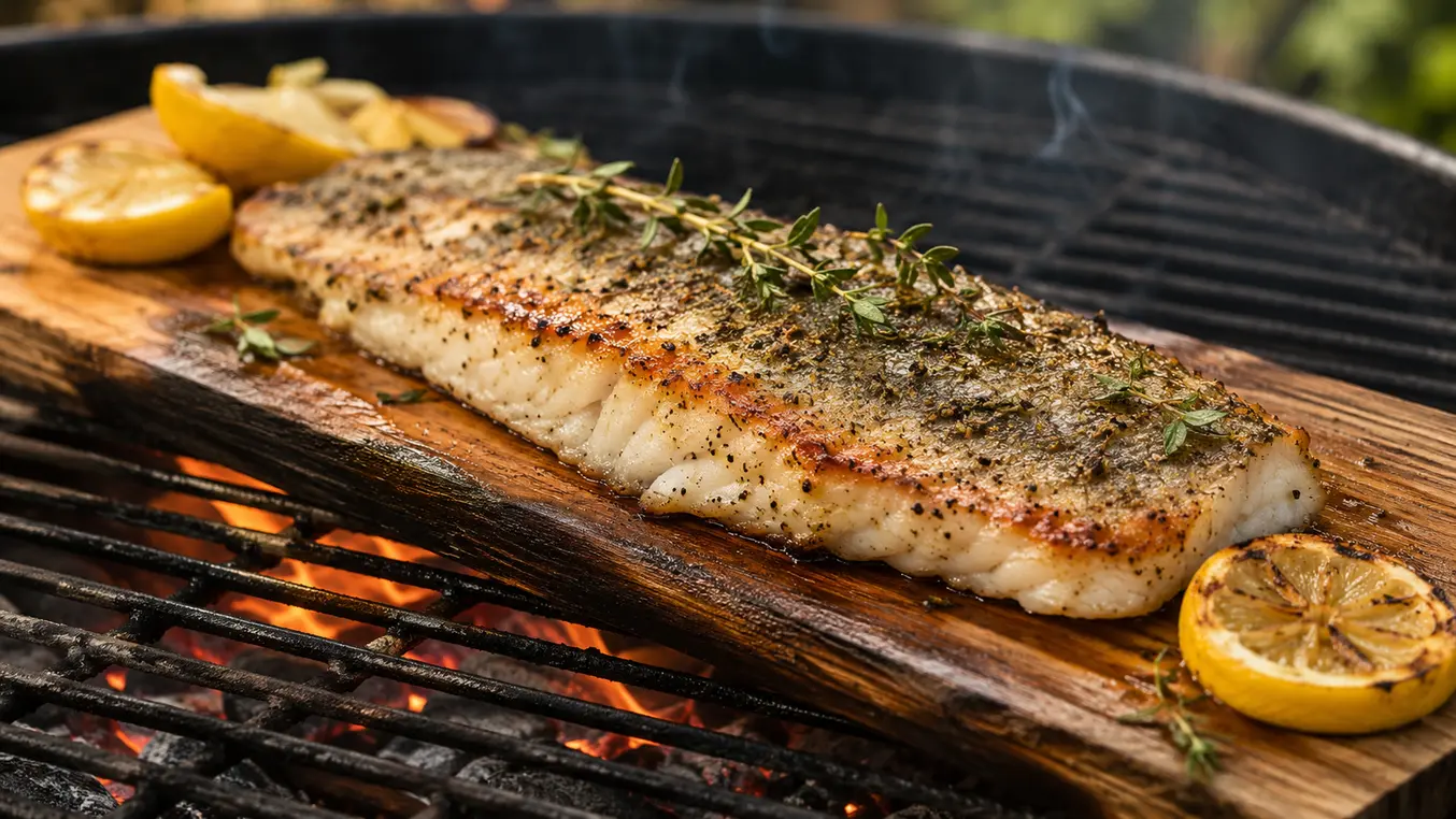 Snoekbaars op de BBQ